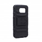 Wholesale Samsung Galaxy S6 Armor Holster Combo Belt Clip (Black)